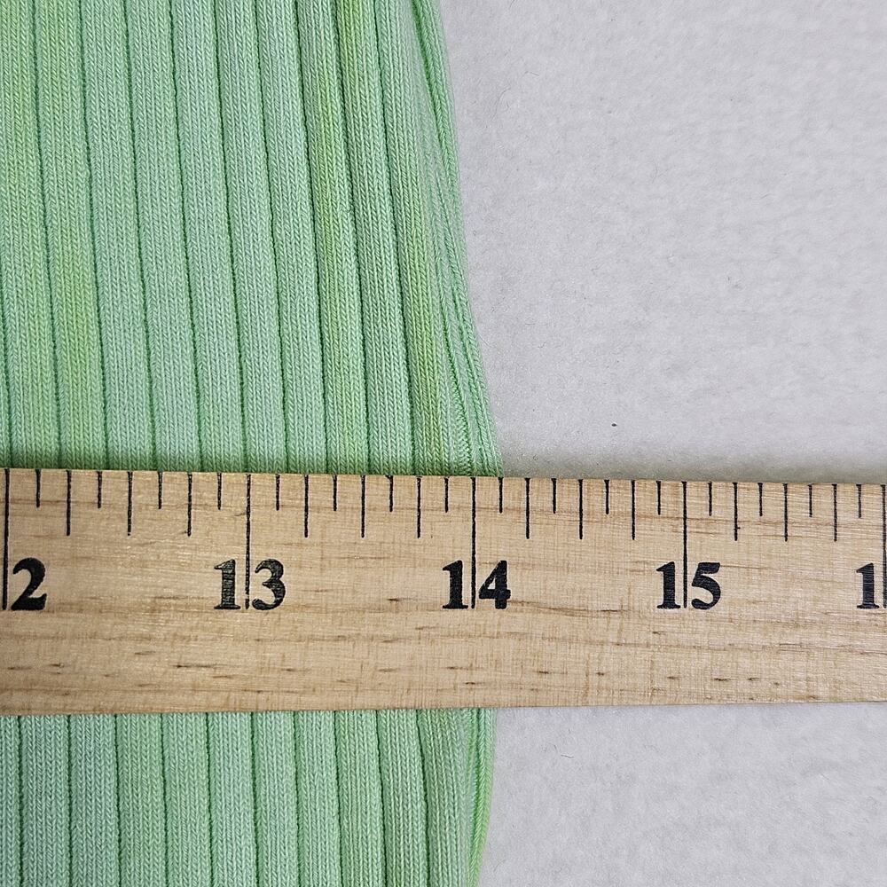Cotton Citizen Ibiza Midi Dress S Lime Mix Ribbed Coastal Beachy Made in USA NEW - Picture 14 of 15